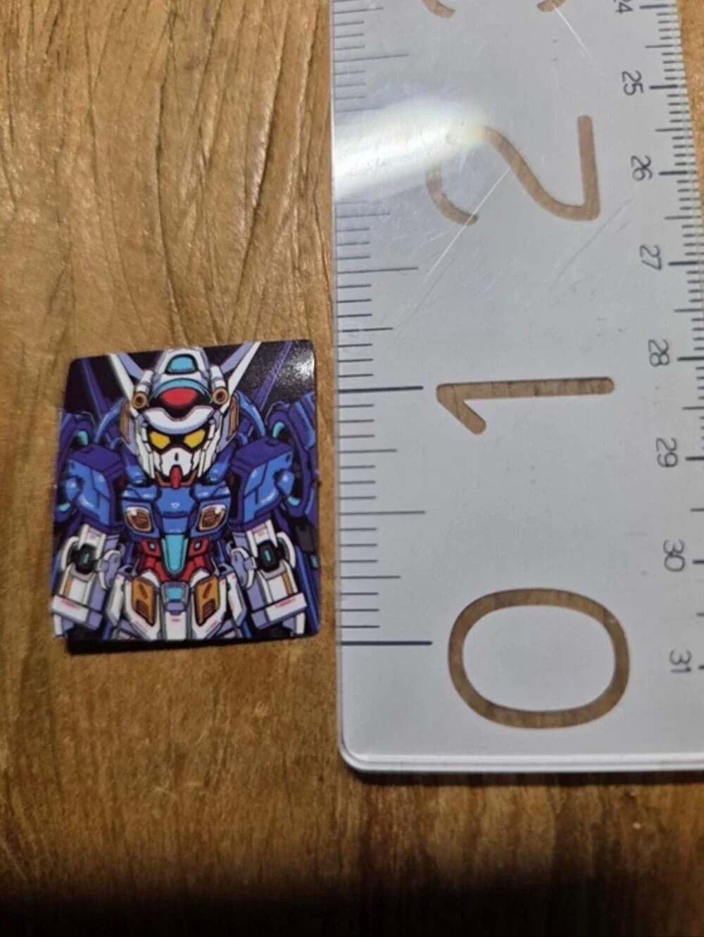 Blue Mecha Square Pin - Unbranded
